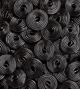 Black Licorice Wheels Candy 1 lb Bulk Bag Soft Chewy Gourmet Spirals Classic Flavor Fresh. Perfect for Snacking Sharing Buffets