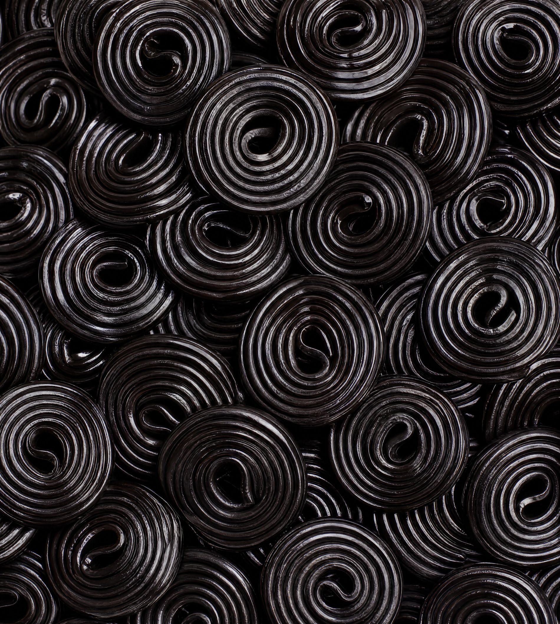 Black Licorice Wheels Candy 1 lb Bulk Bag Soft Chewy Gourmet Spirals Classic Flavor Fresh. Perfect for Snacking Sharing Buffets