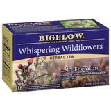 Bigelow Tea Whispering Wildflowers plus L-Theanine Herbal Tea, Caffeine Free, 18 Total Tea Bags (Pack of 1)