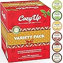 Cozy Up 36-Count 6 Flavors Variety Pack Tea Compatible with Keurig K-Cup Brewers, Including Green, Black, Jasmine, Earl Grey, English Breakfast