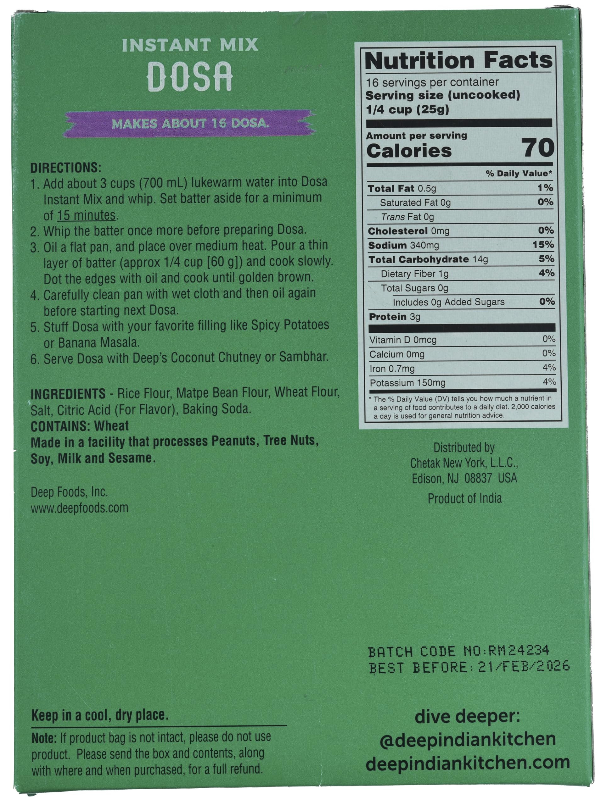 Dosa Mix (14.1oz)