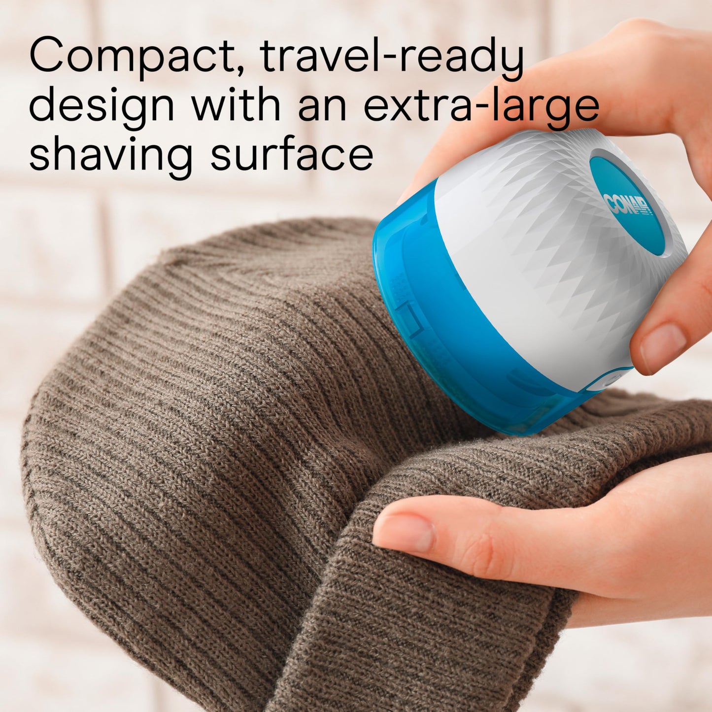 Conair Fabric Shaver, Lint Shaver for Clothing and Furniture Removes Lint, Fuzz, and Pilling, Fabric Pilling Remover with Extra-Large 2.25" Shaving