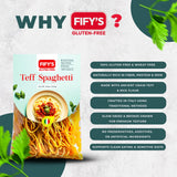FIFY'S GLUTEN-FREE Teff Spaghetti Pasta - All Natural, Nutrient-Rich Gluten Free Spaghetti with Ancient Grain Teff and Rice Flour - Made in Italy