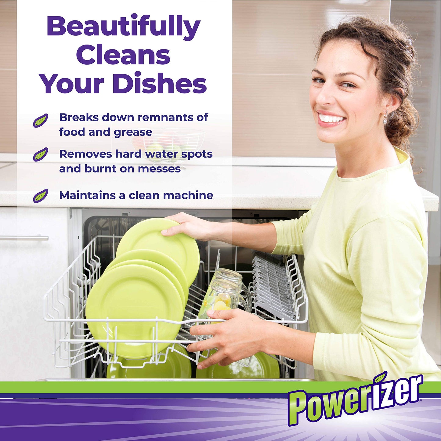 Powerizer Complete Multipurpose Cleaning Pods - Plant and Mineral Based Concentrated Laundry & Dishwasher Detergent | 42 Count | All-in-One Cleaning