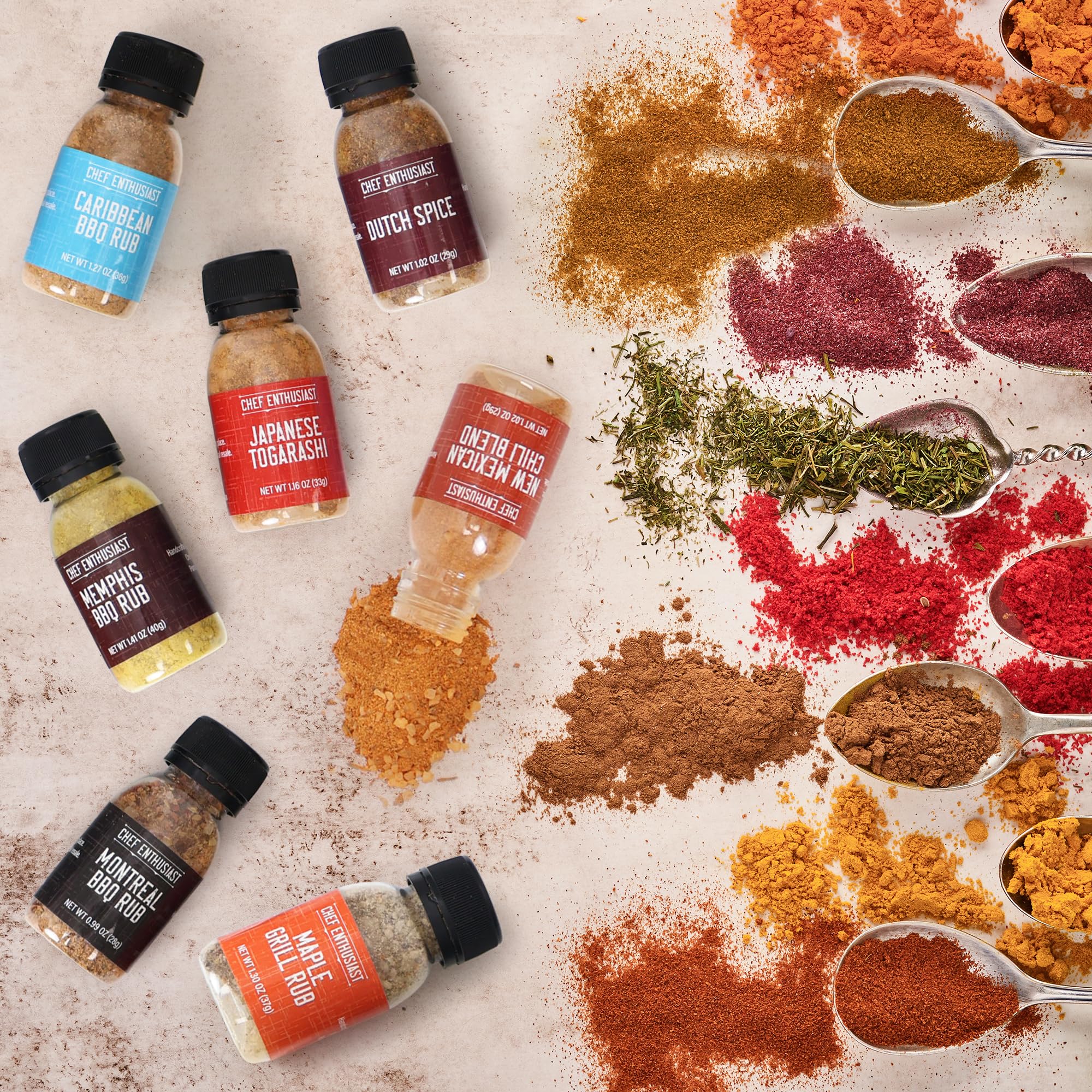 Holiday Gift Grilling Spices & Seasoning Set - 24 Unique Gourmet BBQ Spice Rub Sampler (Kosher) - Gift Set for Birthday, Anniversary, Men, Dads
