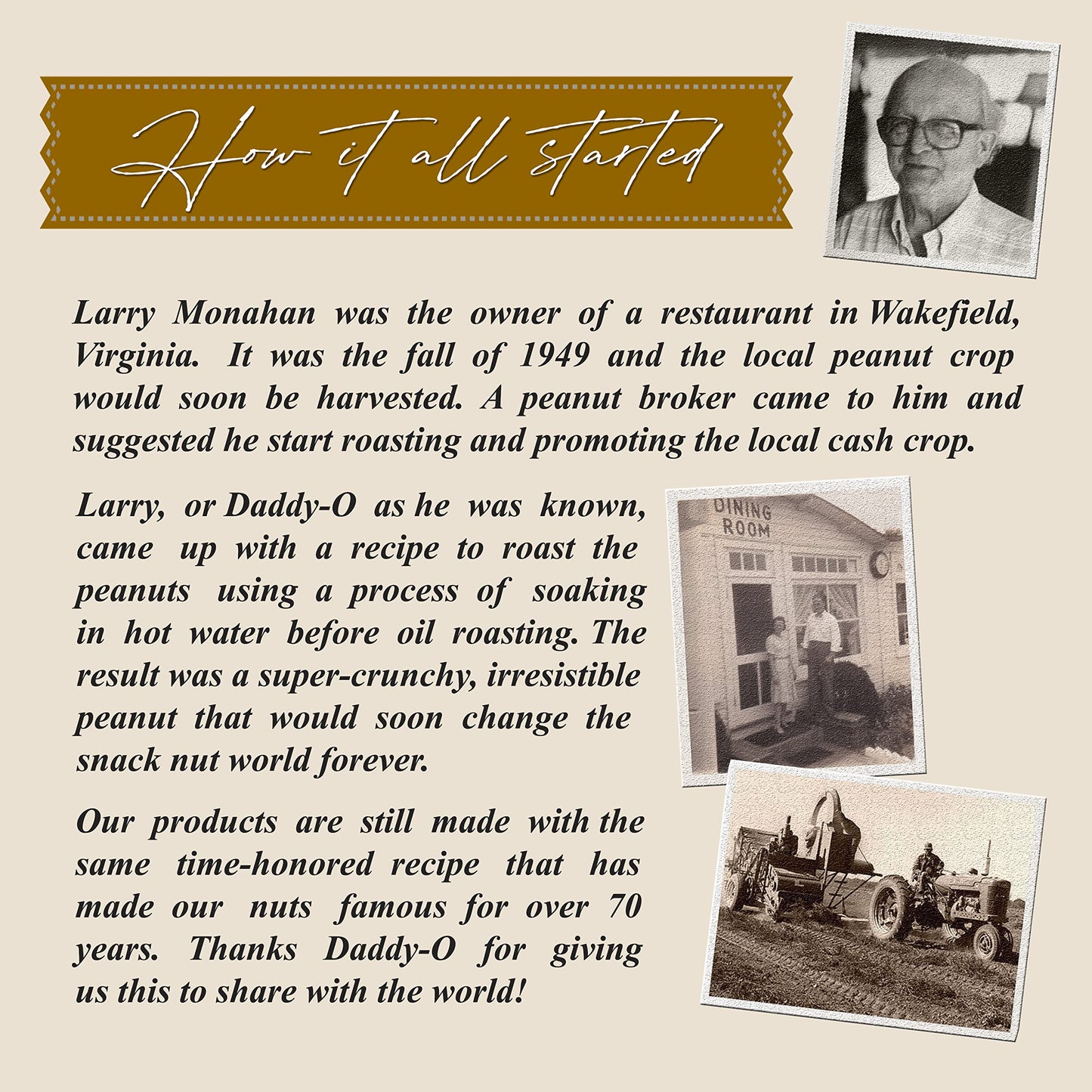 The 1949 Nut Co. Butter Toffee Candied Virginia Style Peanuts | Oil Roasted Peanuts | Fried Peanuts with a Unique Crispy Crunch | Extra-Large