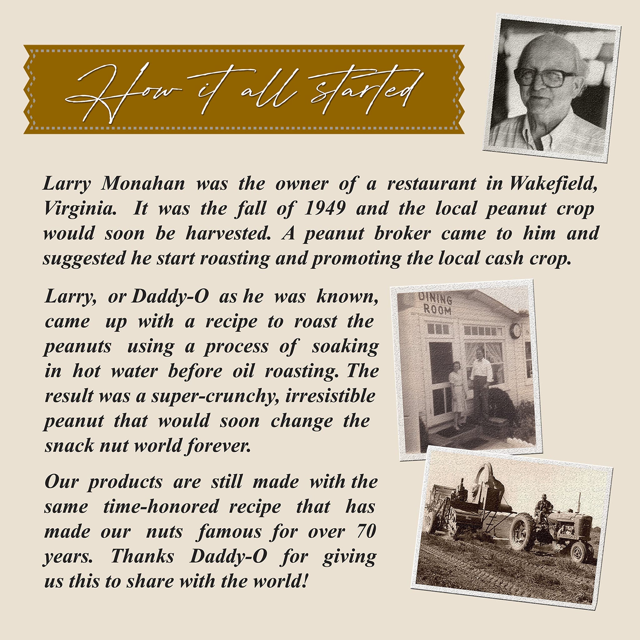 The 1949 Nut Co. Butter Toffee Candied Virginia Style Peanuts | Oil Roasted Peanuts | Fried Peanuts with a Unique Crispy Crunch | Extra-Large