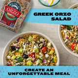RiceSelect Tri-Color Orzo Rice-Shaped Pasta, Premium Spinach- and Tomato-Flavored Non-GMO Orzo Pasta, 26.5-Ounce Jar