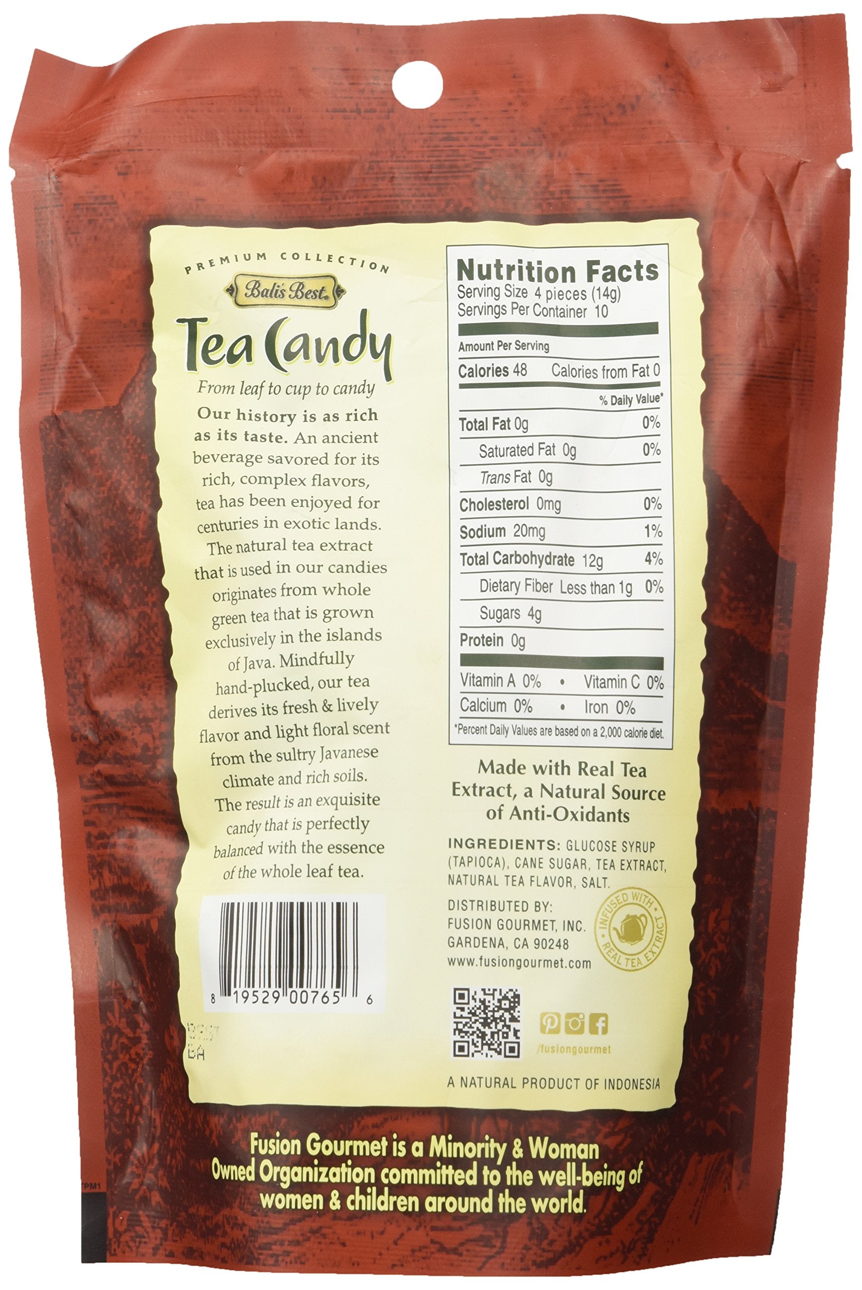 Bali's Best Classic Iced Tea Candy - 42 pieces - 5.3 Oz