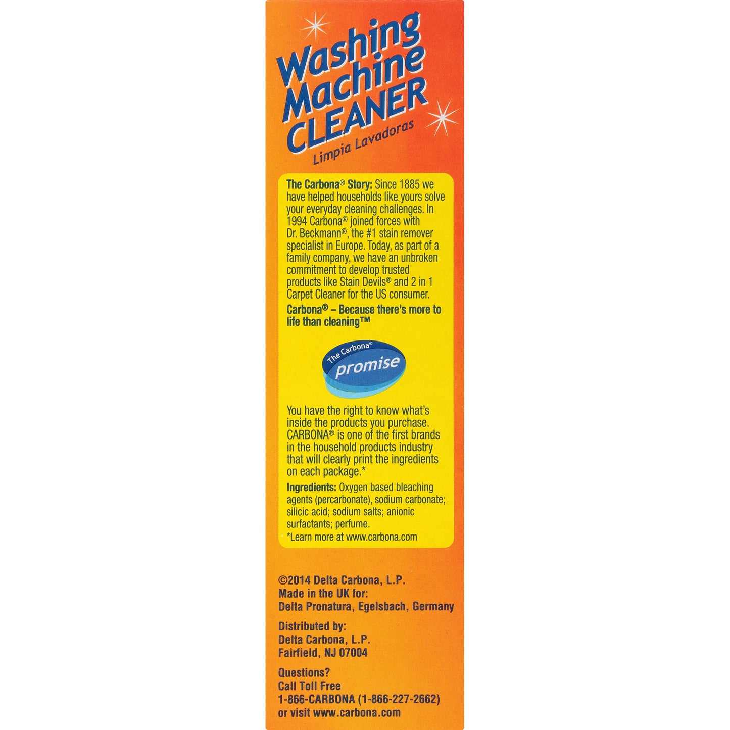 Carbona® Washing Machine Cleaner | Eliminates Odor & Residue | 3 Count, 1 Pack