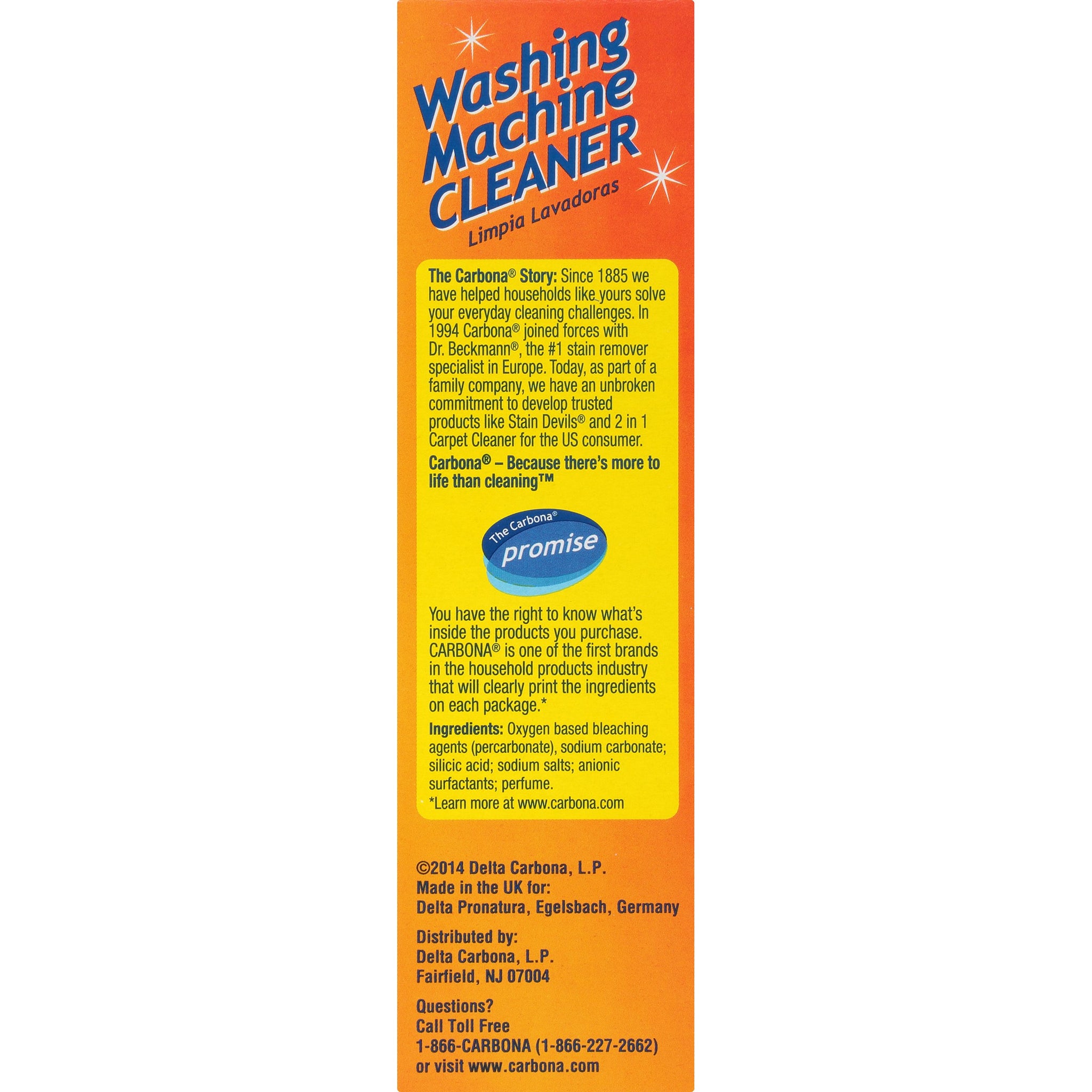 Carbona® Washing Machine Cleaner | Eliminates Odor & Residue | 3 Count, 1 Pack