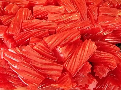 Australian Strawberry Licorice Twists | Soft Strawberry Licorice 1 Pound (16 Ounce) By CandyKorner
