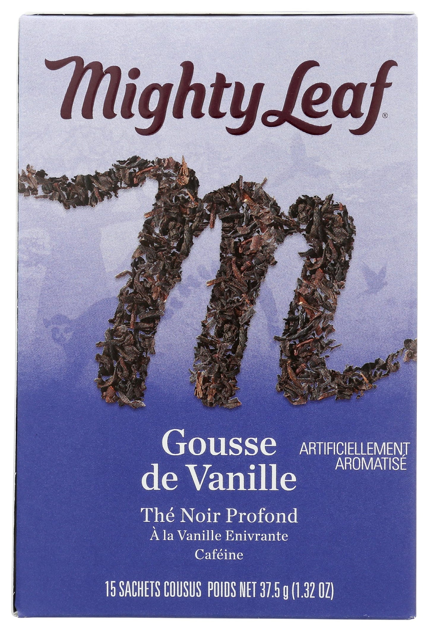 Mighty Leaf Tea Vanilla Bean Hand-Stitched Tea Bags, 15 ct