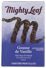 Mighty Leaf Tea Vanilla Bean Hand-Stitched Tea Bags, 15 ct