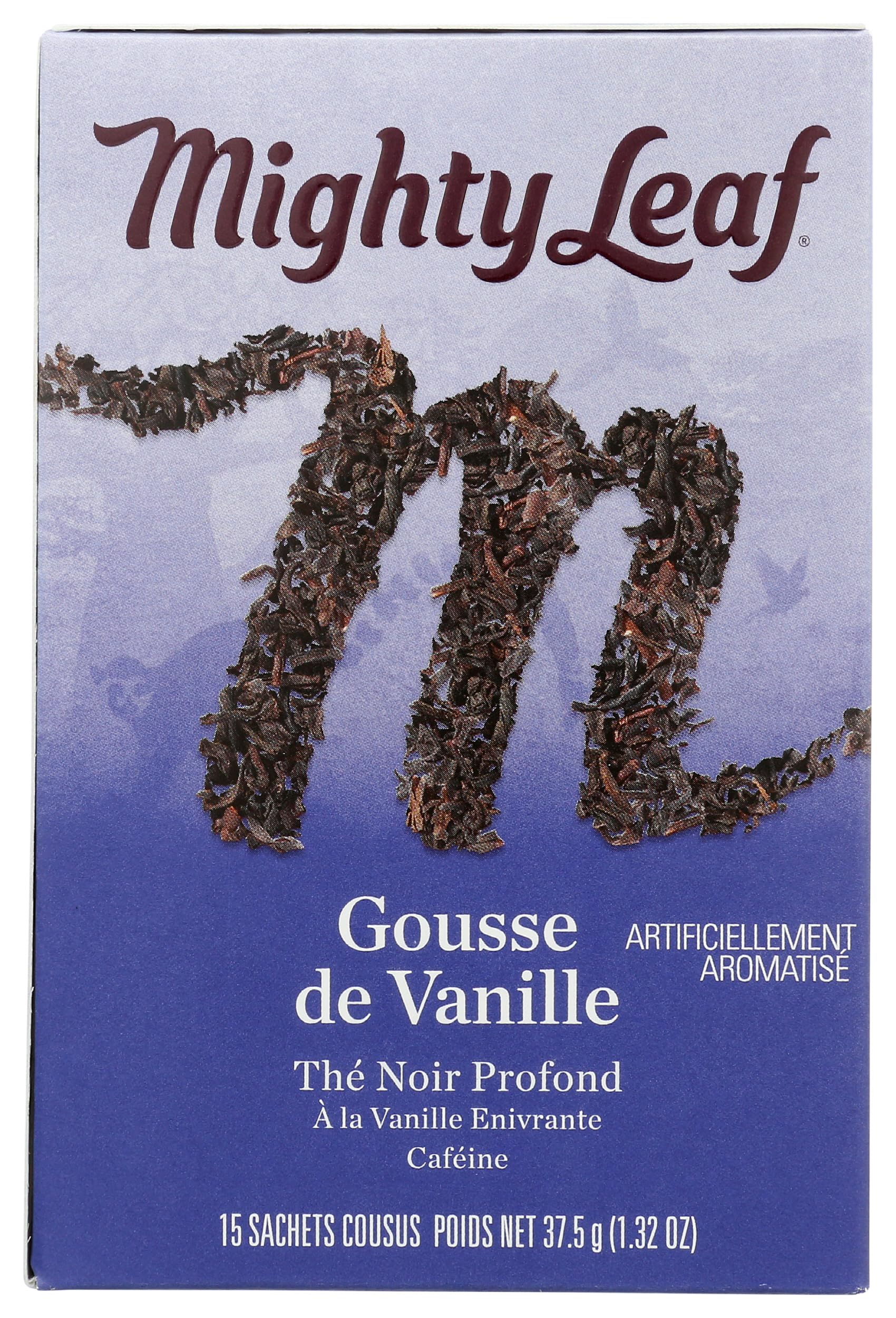 Mighty Leaf Tea Vanilla Bean Hand-Stitched Tea Bags, 15 ct