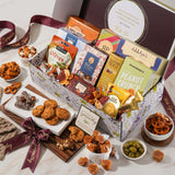 Broadway Basketeers Sympathy Gift Basket - Deluxe Gourmet Delight Condolence & Bereavement Care Package with Kosher Snacks - Thoughtful Gift for Loss