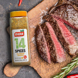 Badia 14 Spices Salt-Free All Purpose Seasoning, 20 oz - Savory Blend of Garlic, Onion, Herbs, Spices & Peppers