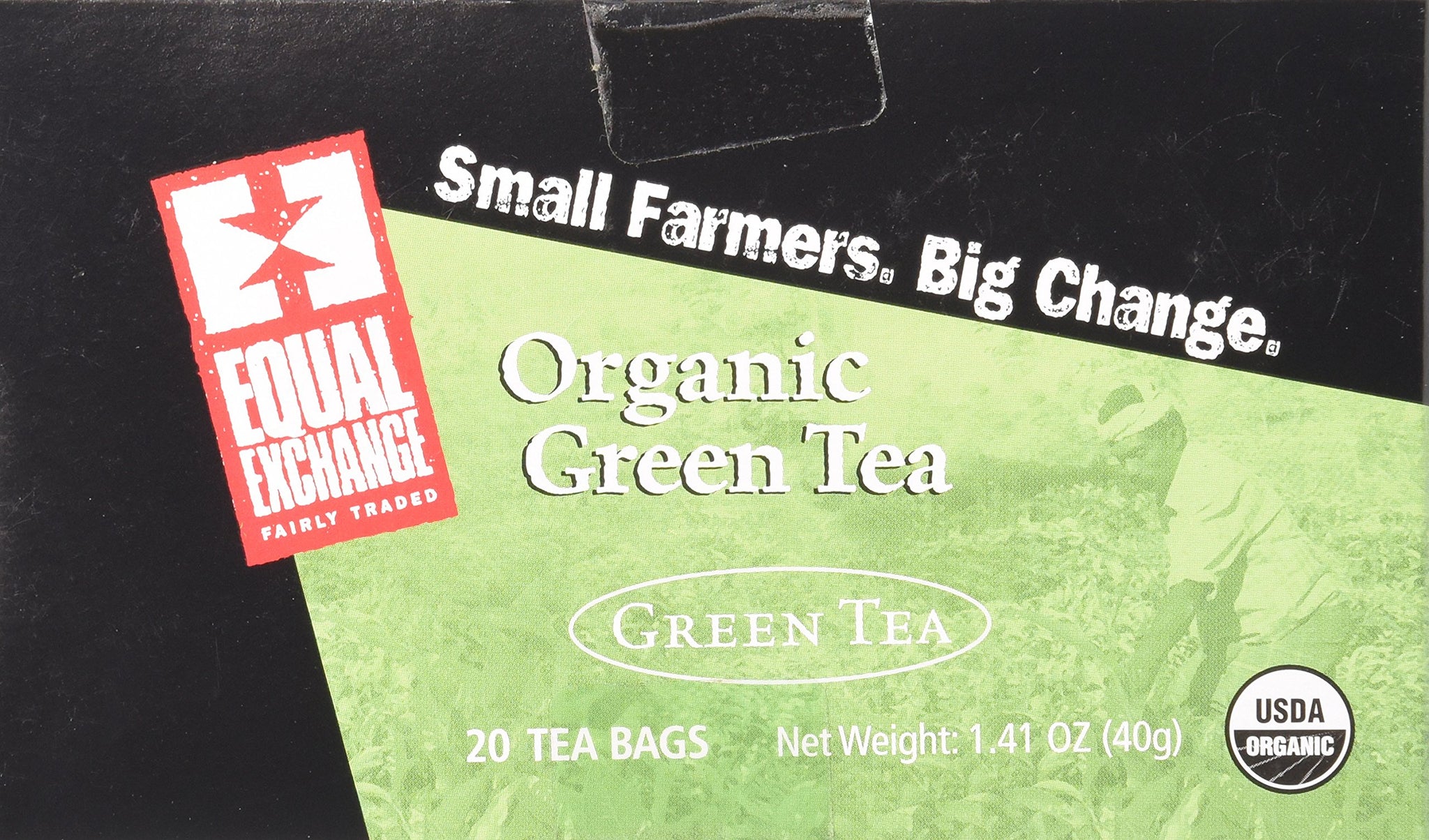 Equal Exchange Organic Green Tea, 20-Count (Pack of 3)