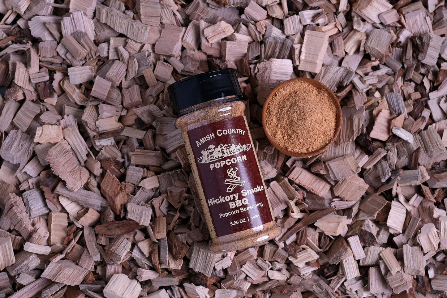Amish Country Popcorn | Hickory Smoke Barbeque Seasoning - 5.25 oz | Old Fashioned, Non-GMO and Gluten Free