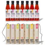 The Good Hurt Fuego, Hot Sauce Sampler Gift Set in Original Packaging, Flavors Includes Habanero, Ghost Pepper, Smoky Bourbon, Hot Sauce Variety Pack