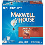 Maxwell House House Blend Medium Roast K-Cup Coffee Pods (18 Pods)