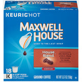 Maxwell House House Blend Medium Roast K-Cup Coffee Pods (18 Pods)