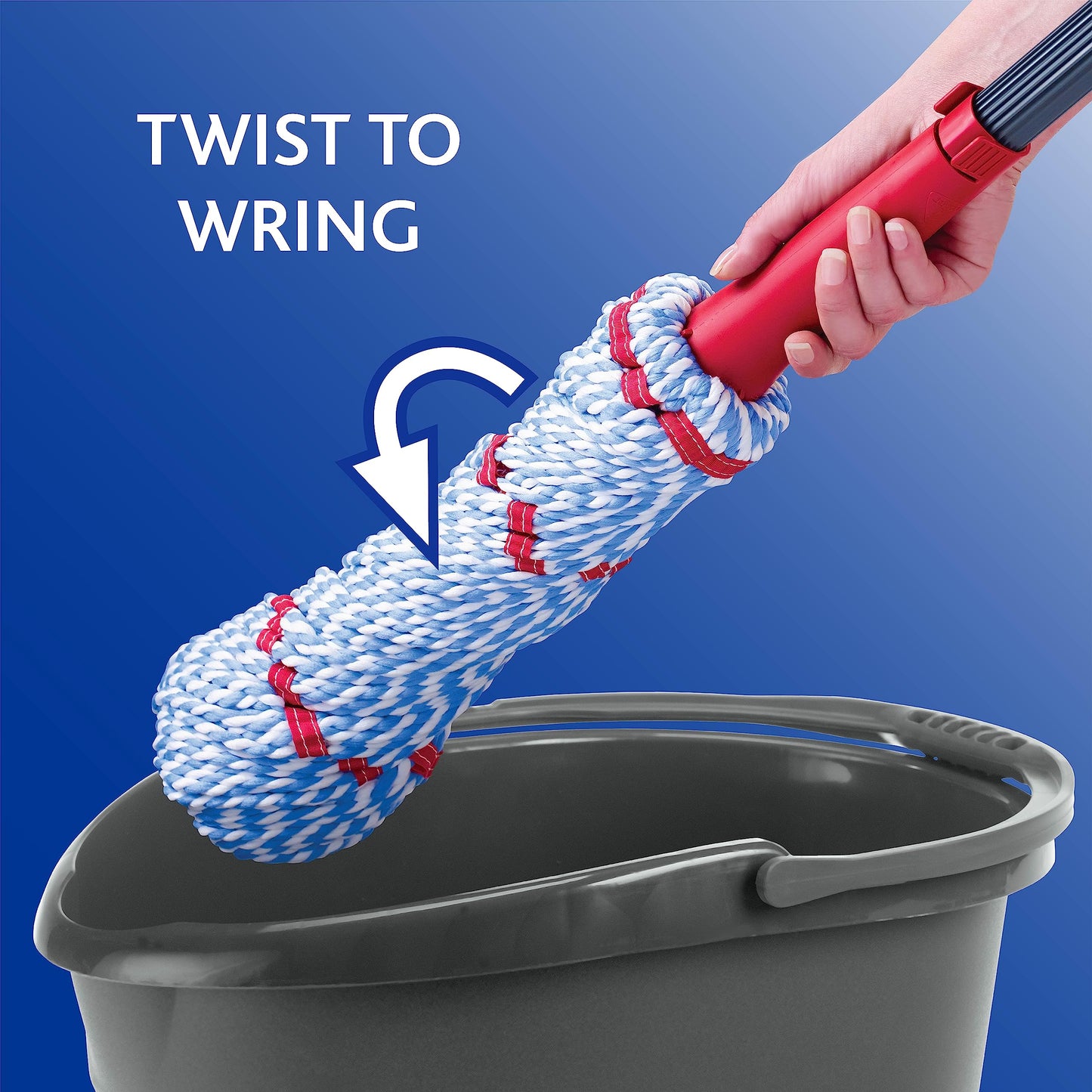 O-Cedar MicroTwist MAX Microfiber Twist Mop with 1 Extra Refill | Features Hands-Free Wringing | Extra Large 18-Inch Mop Head | Safe on All Floor