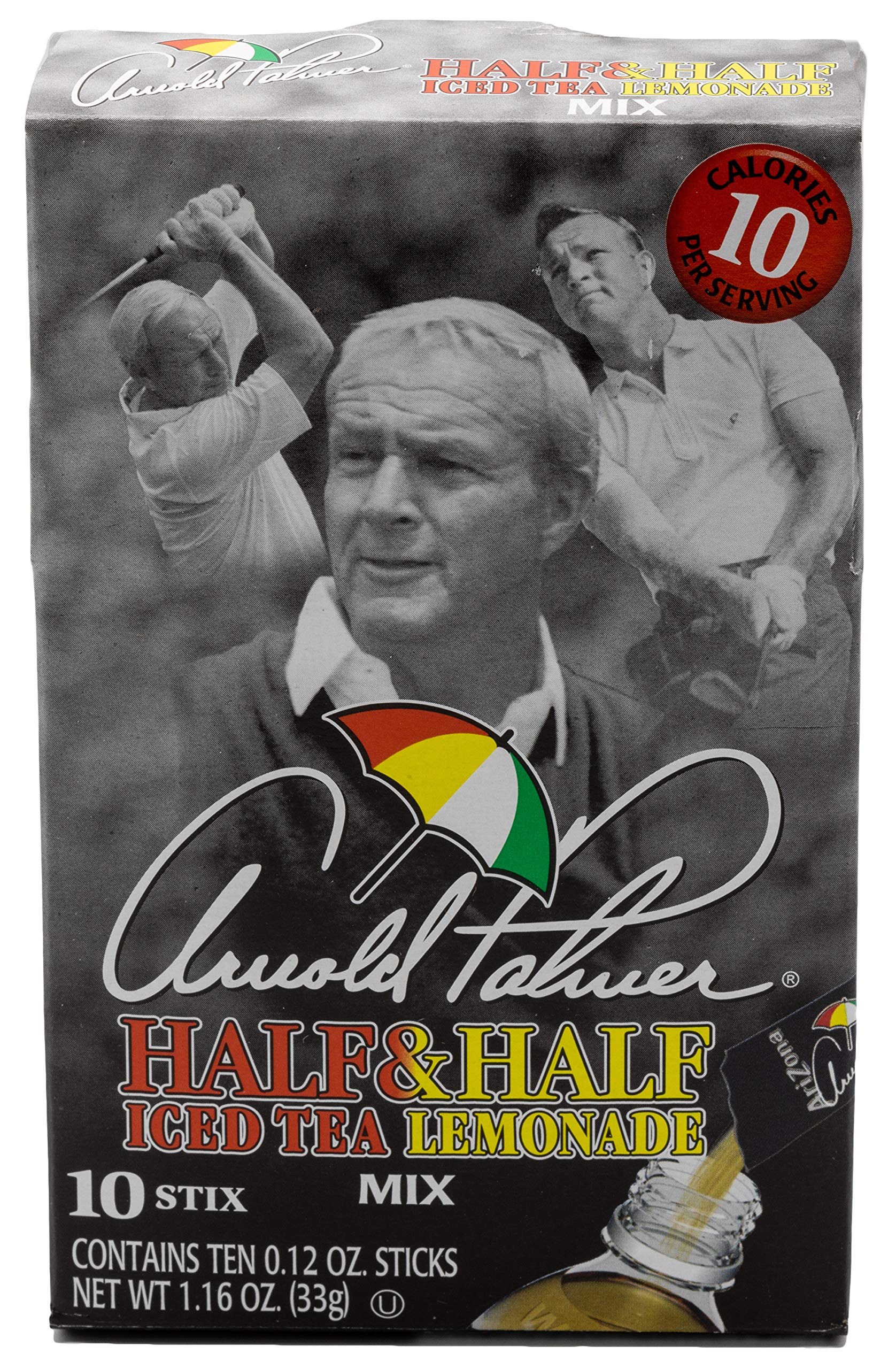 Arizona tea, Arnold Palmer Mix Stix, Half Iced Tea & Half Lemonade, 10 stix, 1.2 Oz (Pack of 12)