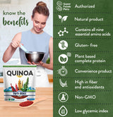 Happy Andes Tri-Color Organic Whole Grain Quinoa Non-GMO, Non Gluten, Ready to Cook Food for Oats & Seeds Recipes, Healthy Meal with Vitamins & Protein, Best Value, 3 lb