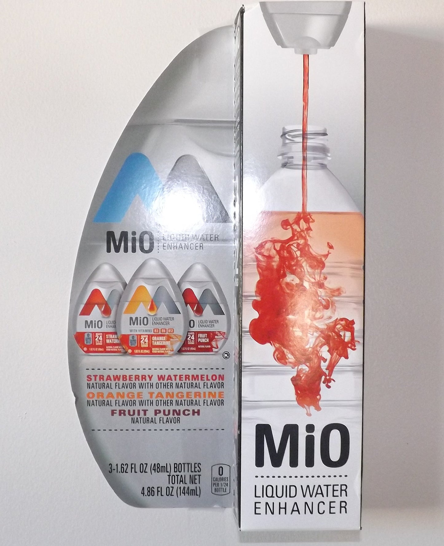 Mio Liquid Water Enhancer, Strawberry Watermelon, Fruit Punch and Orange Tangerine, 3 Count