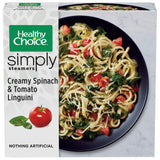 Healthy Choice Simply Steamers Creamy Spinach & Tomato Linguini Frozen Meal, 9 oz.