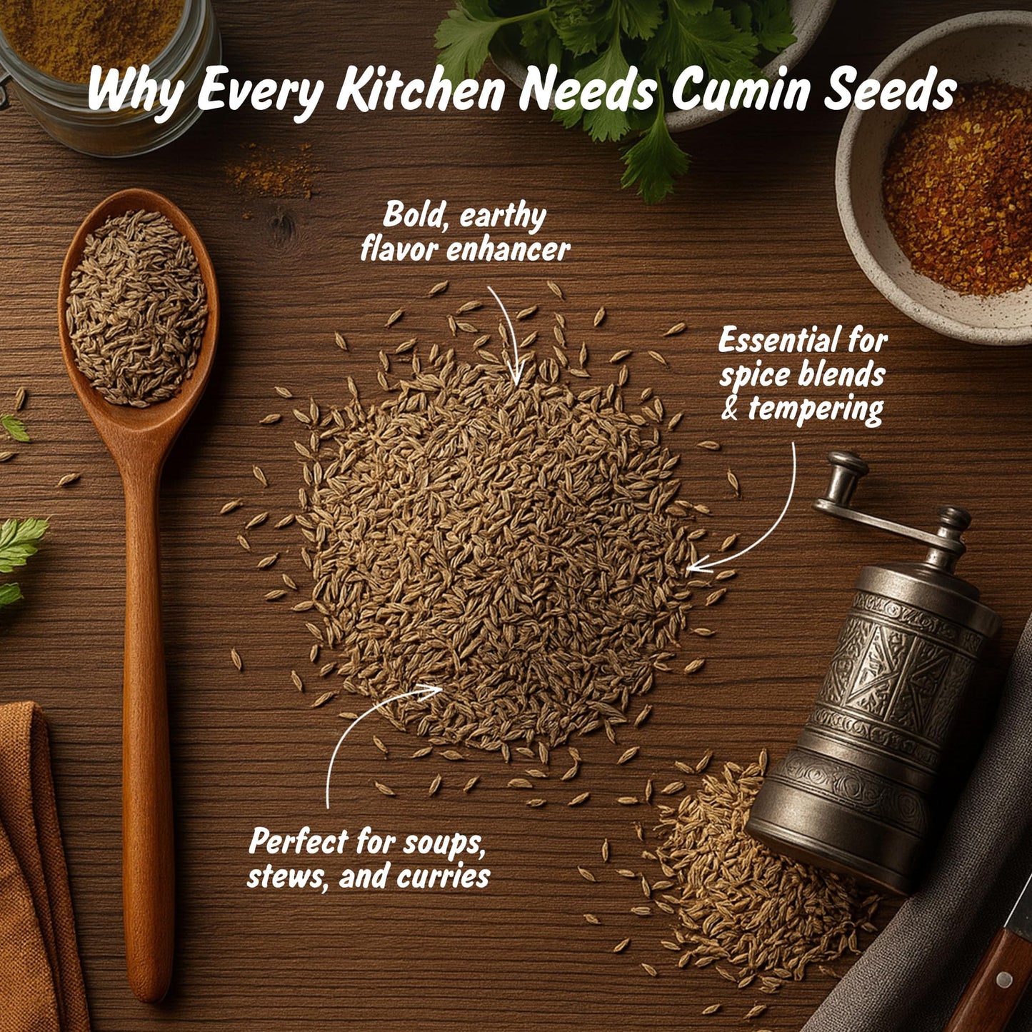 Spice Profile | USDA Certified Organic Cumin Seeds (Whole) | Resealable 4oz Pouch | Best for Tempering, Cooking, Spice Blends & Seasonings | Organic