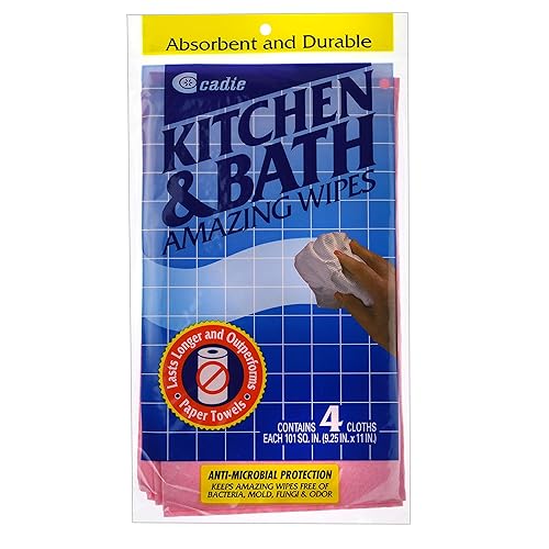 Kitchen and Bath Amazing Wipes - Absorbent and Reusable Cloth for Washing,Drying,Wiping in the Bathroom or Cuisine Surfaces | Cleaning Sink