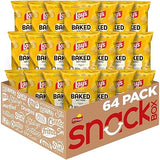 Baked Lay’s Potato Chips, Original, 1.125 oz Bags, (64 Pack), 50% Less Fat, Gluten Free, No Artificial Flavors, No Colors from Artificial Sources