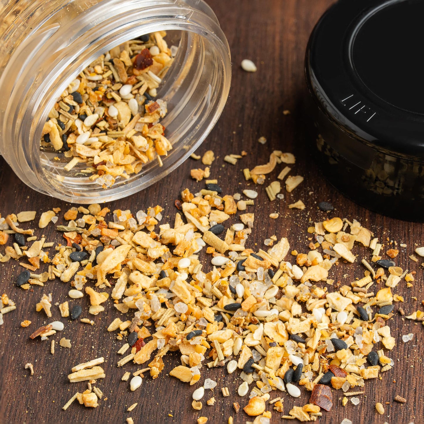 Dan-O's Crunchy Seasoning, 2.5 oz Bottle, 2 Pack, Everything Seasoning for Fish, Eggs, Salads and More, Sugar Free, Zero Calorie, Use this Spice Blend