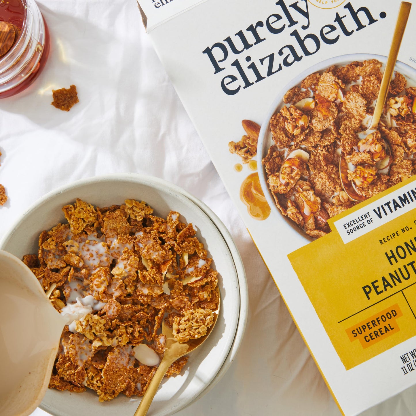 Purely Elizabeth, Cereal Honey Peanut Butter, 11 Ounce