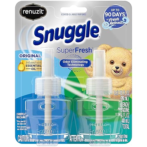 Renuzit Snuggle Scented Oil Refill for Plugin Air Fresheners, SuperFresh Original, 2 Count