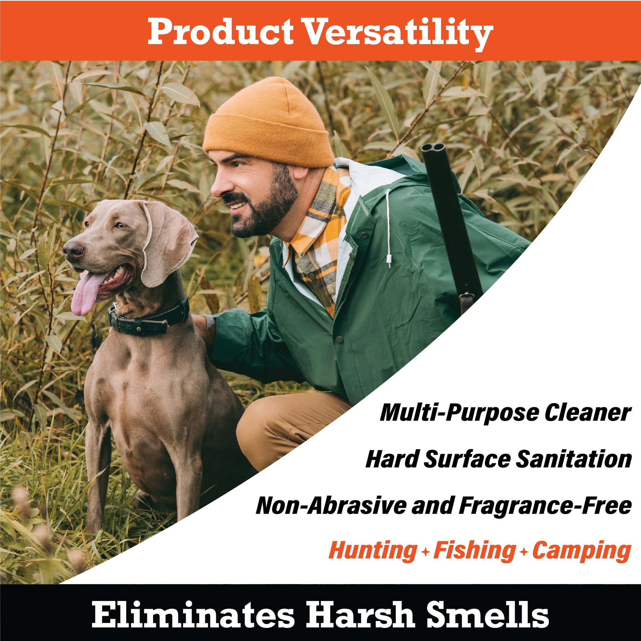 SNiPER II Disinfectant Cleanser and Odor Eliminator, Cleaner for Outdoor Disinfecting Purposes, Use for Hunting, Fishing, and Camping, Made in the
