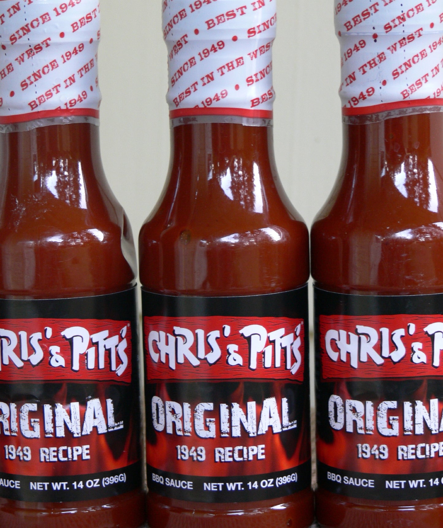 Chris' & Pitt's Barbecue Sauce - Original 1949 Recipe - 14oz. (2 Bottles)