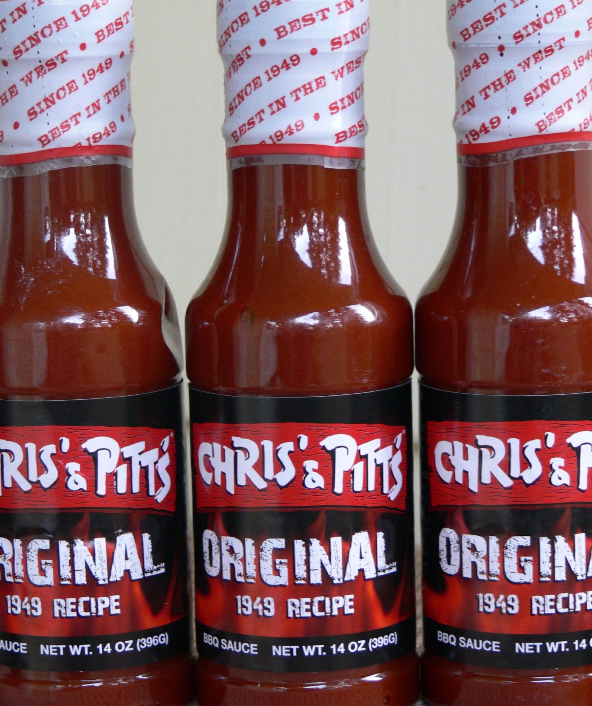 Chris' & Pitt's Barbecue Sauce - Original 1949 Recipe - 14oz. (2 Bottles)