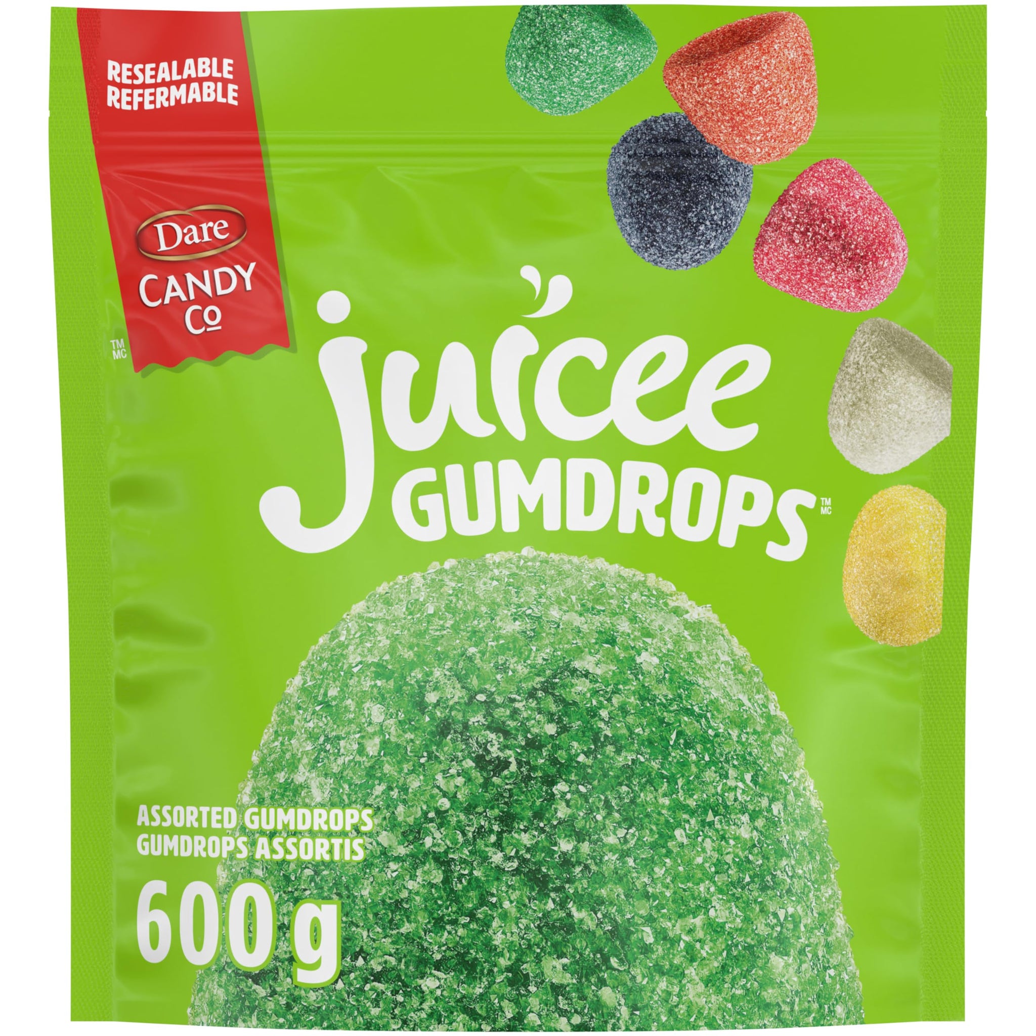 Dare Juicee Gumdrops, Gummies, 600g/21 oz