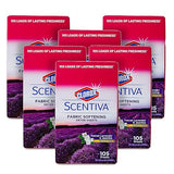 Clorox Scentiva Fabric Softener Dryer Sheets, Tuscan Lavender & Jasmine Scent - Wrinkle Reducing Scented Softening Laundry Dryer Sheets for Great
