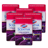 Clorox Scentiva Fabric Softener Dryer Sheets, Tuscan Lavender & Jasmine Scent - Wrinkle Reducing Scented Softening Laundry Dryer Sheets for Great