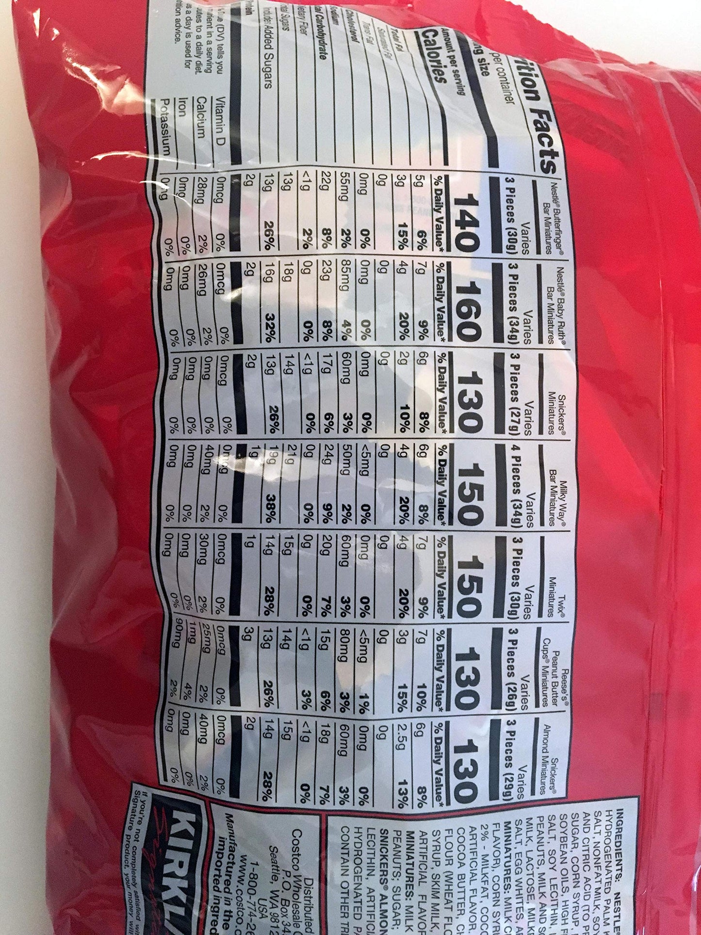 Kirkland Signature Mini Favorites Chocolates Variety Pack 5 Lb Bag