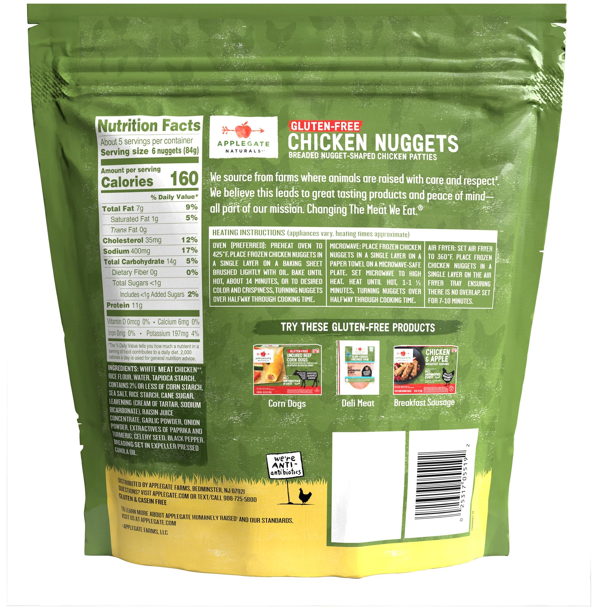 Applegate Farms Gluten-Free Chicken Nuggets Value-Pack, 16 OZ