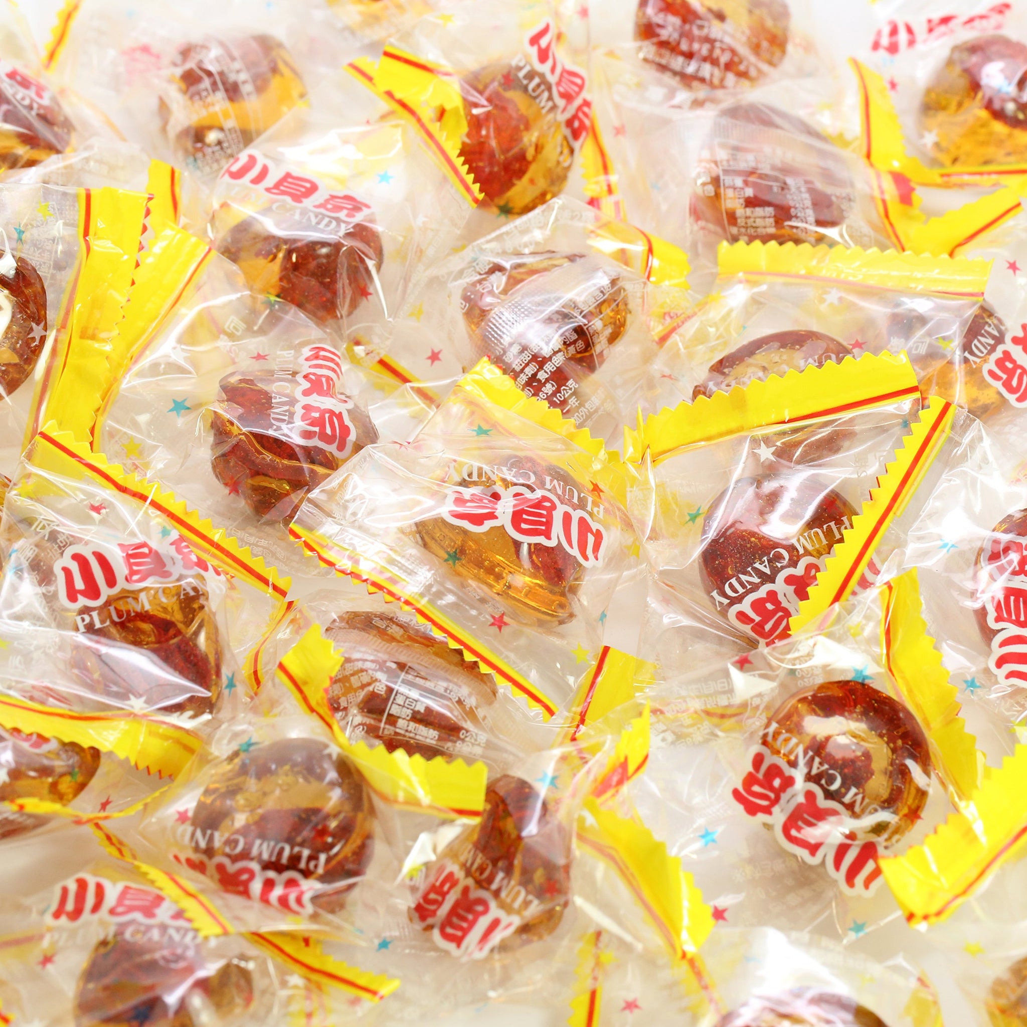Asia Trans Golden Plum Crack Seed Drops - Hawaiian Favorite - Sweet, Sour, & Salty Dried Asian Plum Hard Candy (3 Pounds)