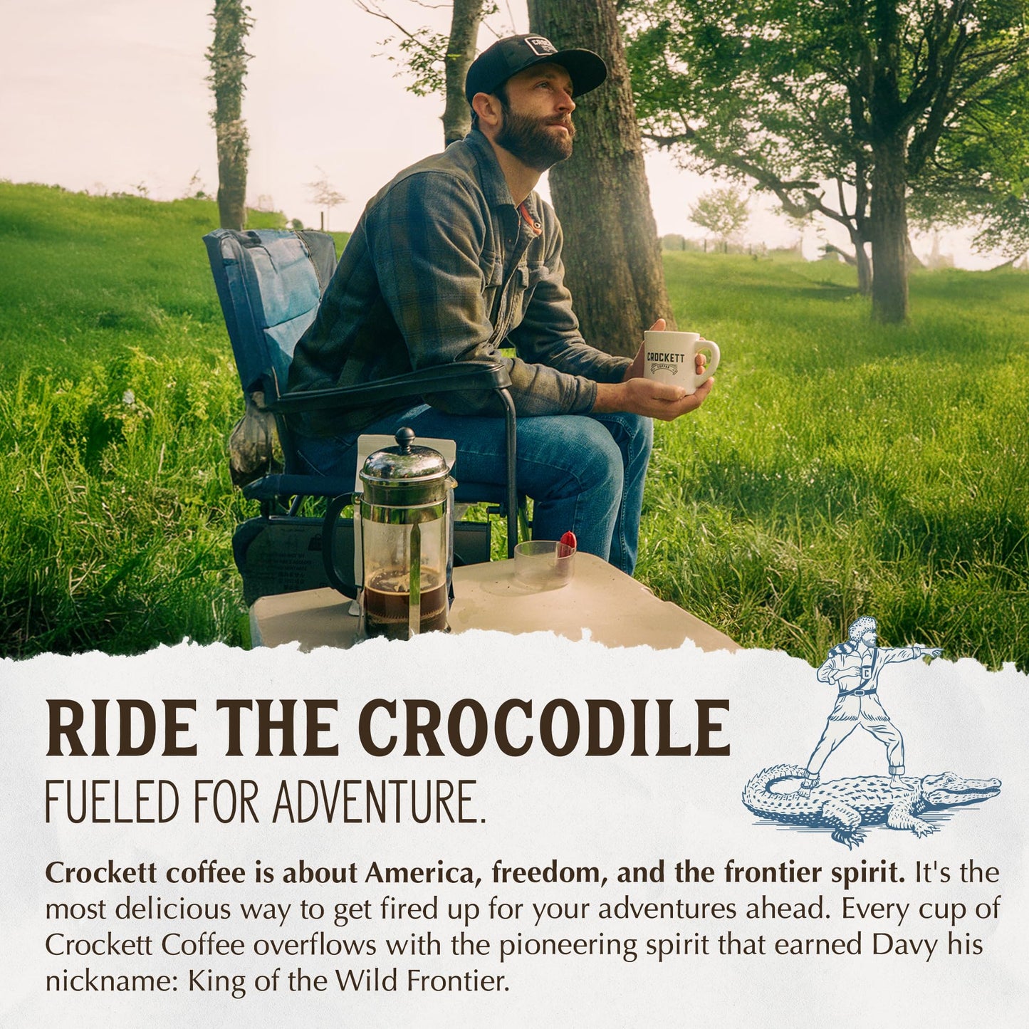 Crockett K Cups Coffee - Smooth Light Roast Coffee Pods with Bright Flavor, Clean Finish & Subtle Citrus Notes - Convenient Single Serve for Daily