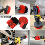 DRILL BRUSH 360 Original Attachments 3 Pack kit - Cleaner Scrubbing Brushes for Bathroom Surface, Grout, Tub,Tile, Shower, Kitchen, Auto
