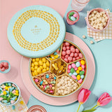 Candy Gift Basket, Snack Variety Box | Spring Candy, Almonds, Chocolate, Gummies, Gourmet Food | Care Package, Treat Assortment for Adults, Families