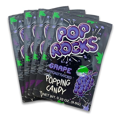 Grape POP ROCKS® Candy | Includes 4 Individual Packs of Grape Flavored Mini Rock Popping Candies